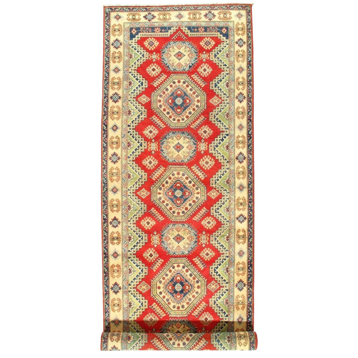 Alfombra de lana de cordero Canvello Kazak Design - 5'1" X 15'5"