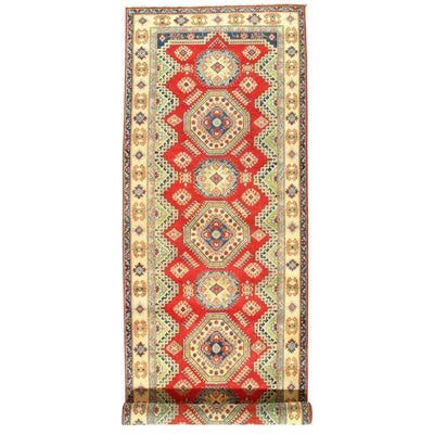 Canvello Kazak Design Lamb's Wool Rug - 5'1" X 15'5" - Canvello