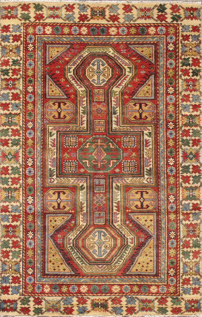 Canvello Kazak Hand - Knotted Wool Area Rug - 5'2" X 8' - Canvello