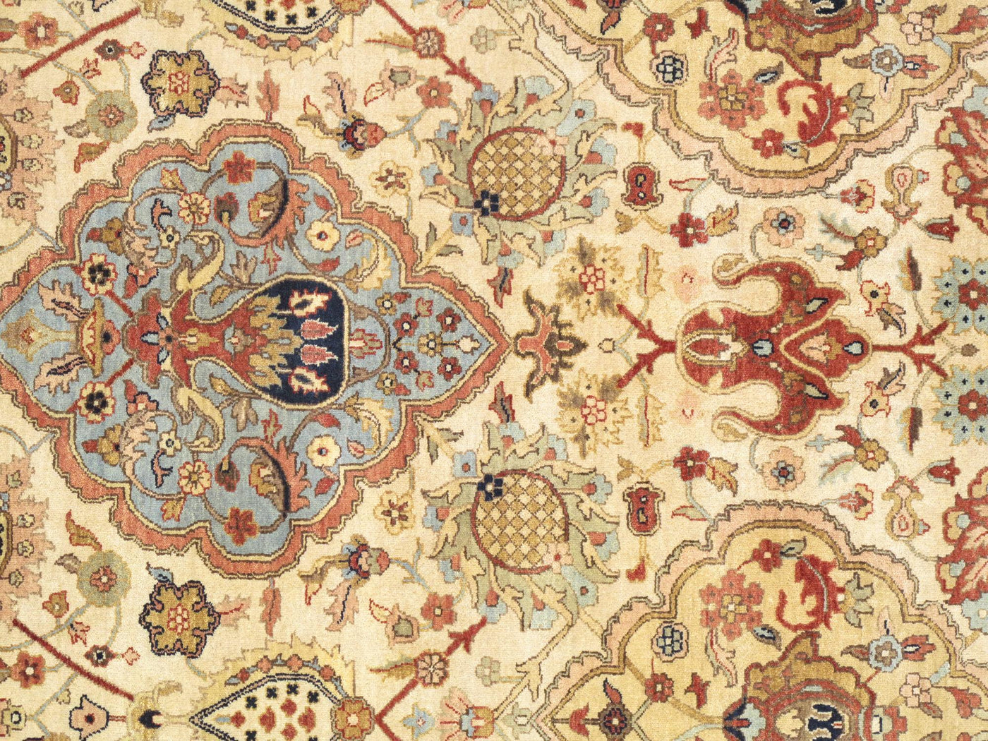 Canvello Kerman Hand - Knotted Lamb's Wool Area Rug - 8'11" X 11'10" - Canvello