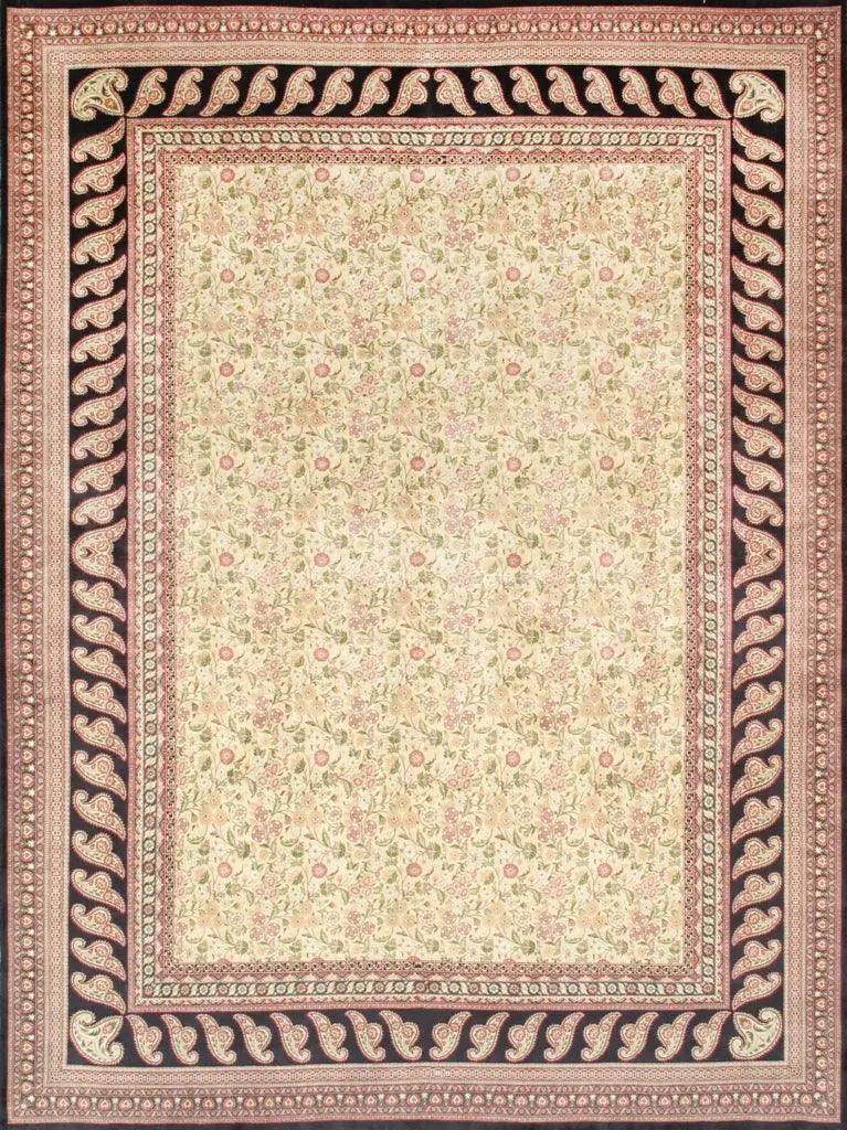 Canvello Kerman Hand - Knotted Lamb's Wool Area Rug - 9' X 12'1" - Canvello