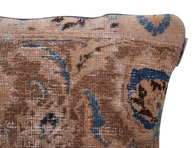 Canvello Kerman Rug Brown Throw Pillows - 18"x18" - Canvello