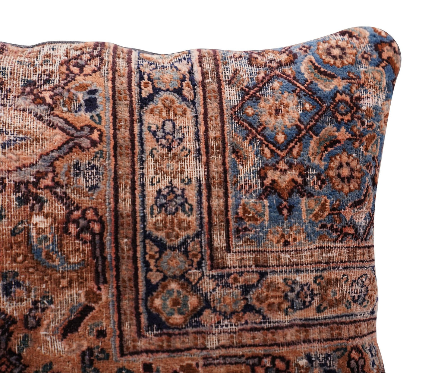 Canvello Kerman Rug Light Brown Throw Pillows - 18"x18" - Canvello