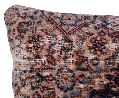 Canvello Kerman Rug Shabby Chic Pillow - 16"x24" - Canvello