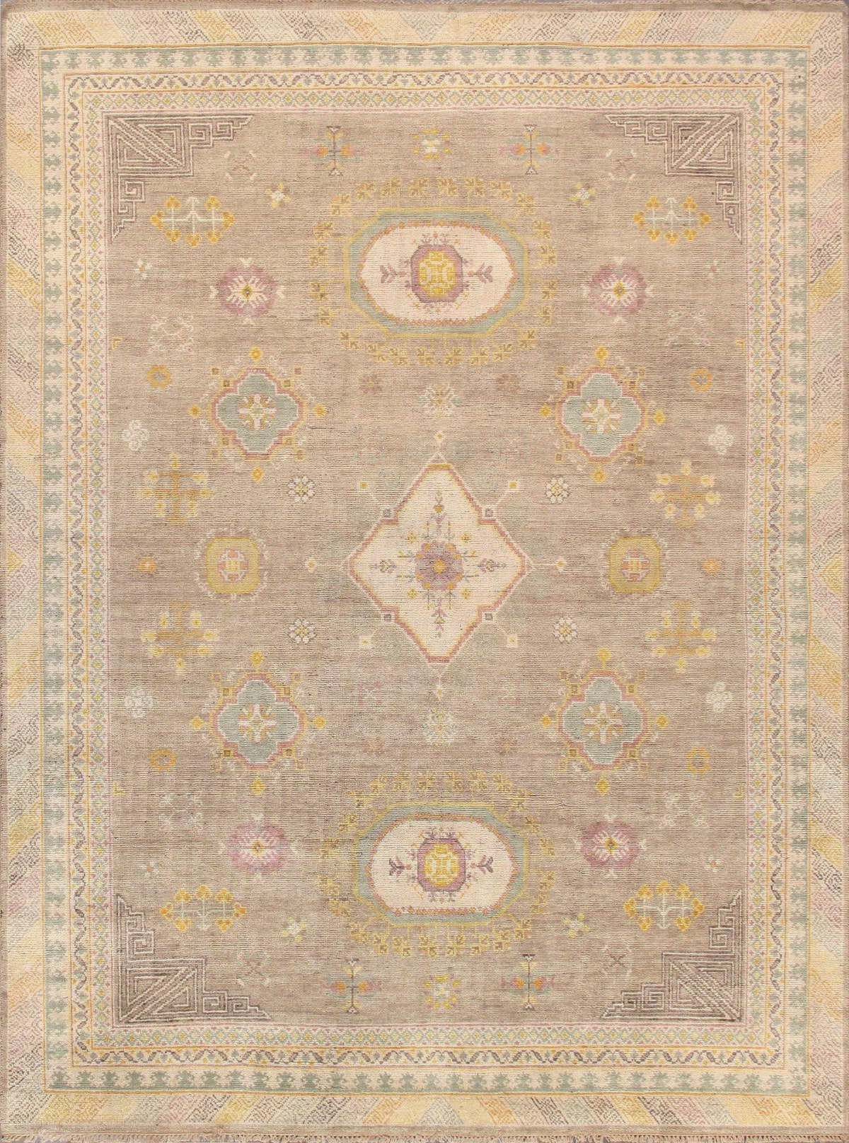 Canvello Khotan Collection Hand-Knotted Camel Wool Area Rug-12' X 18'