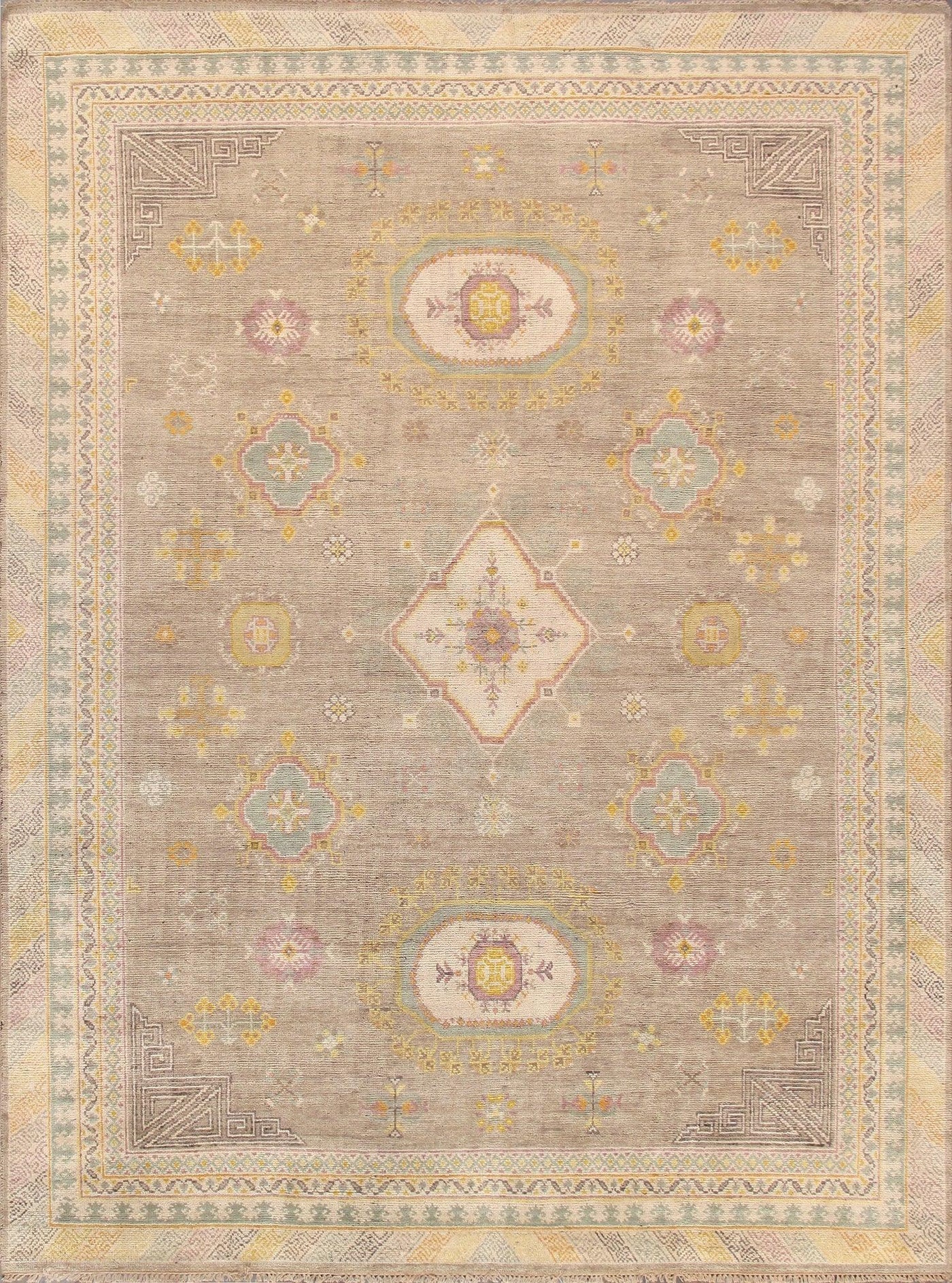 Canvello Khotan Collection Hand-Knotted Camel Wool Area Rug-12' X 18'