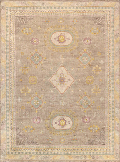 Canvello Khotan Collection Hand-Knotted Camel Wool Area Rug-12' X 18'
