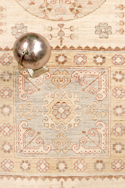 Canvello Khotan Collection Hand - Knotted Lamb's Wool Area Rug - 8'4" X 11'10" - Canvello