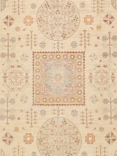 Canvello Khotan Collection Hand - Knotted Lamb's Wool Area Rug - 8'4" X 11'10" - Canvello