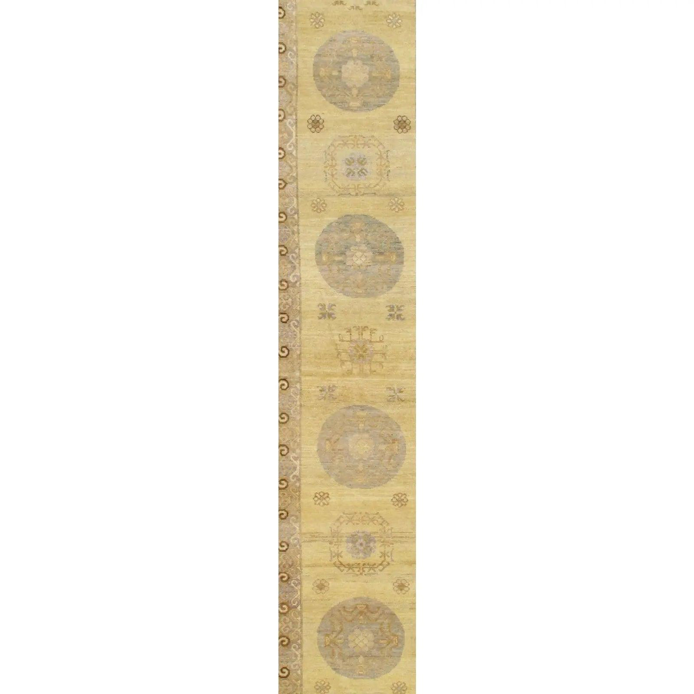 Canvello Khotan Design Hand Knotted Runner 3' X 16'3" - Canvello