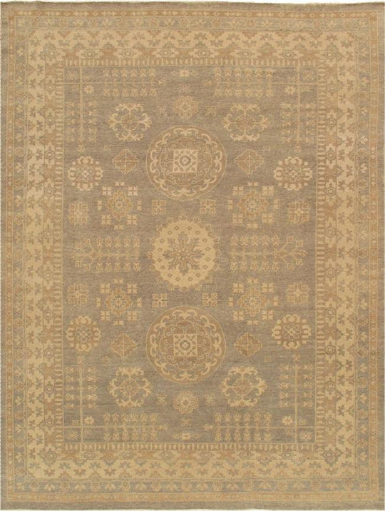 Canvello Khotan Hand-Knotted Lamb's Wool Area Rug-10'2" X 14'1"