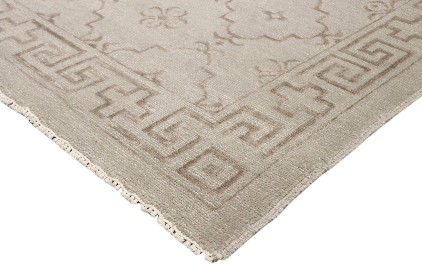 Canvello Khotan Hand-Knotted Silk & Wool Area Rug- 9'1" X 12'4"