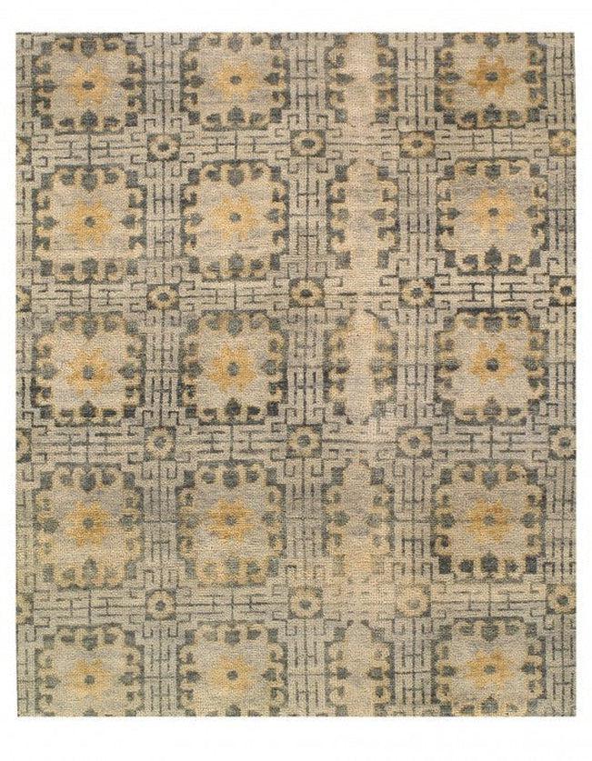 Canvello Khotan Hand - knotted Wool Area Rug - 8' x 10' - Canvello