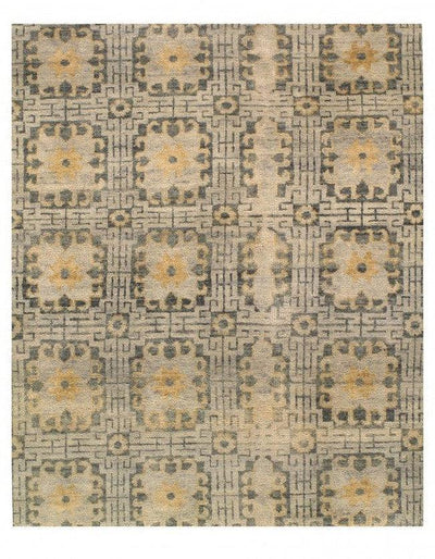 Canvello Khotan Hand - knotted Wool Area Rug - 8' x 10' - Canvello