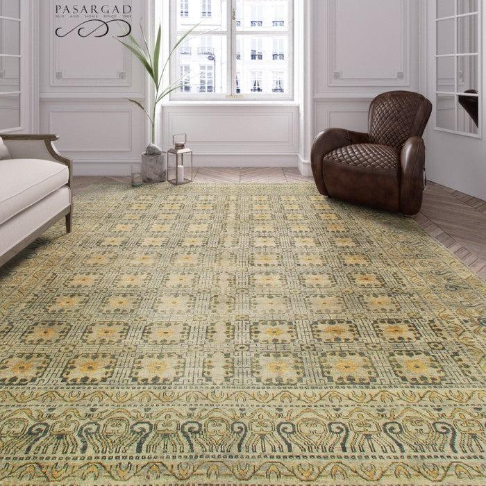 Canvello Khotan Hand - knotted Wool Area Rug - 8' x 10' - Canvello