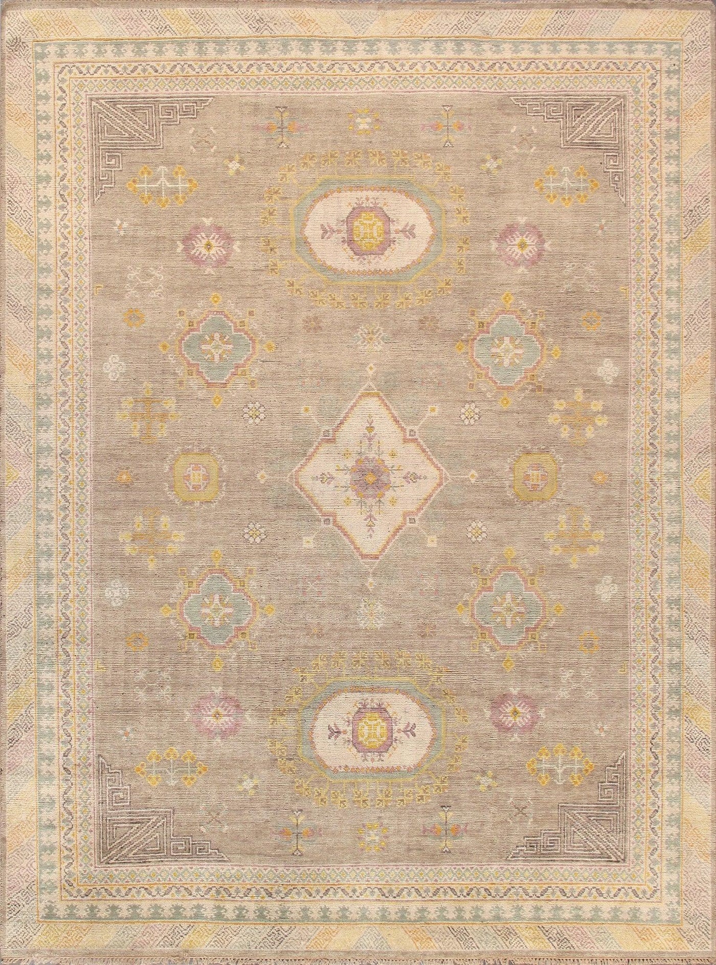 Canvello Khotan Collection Hand-Knotted Wool Camel Area Rug-12' 0" X 18' 0" canvellollc