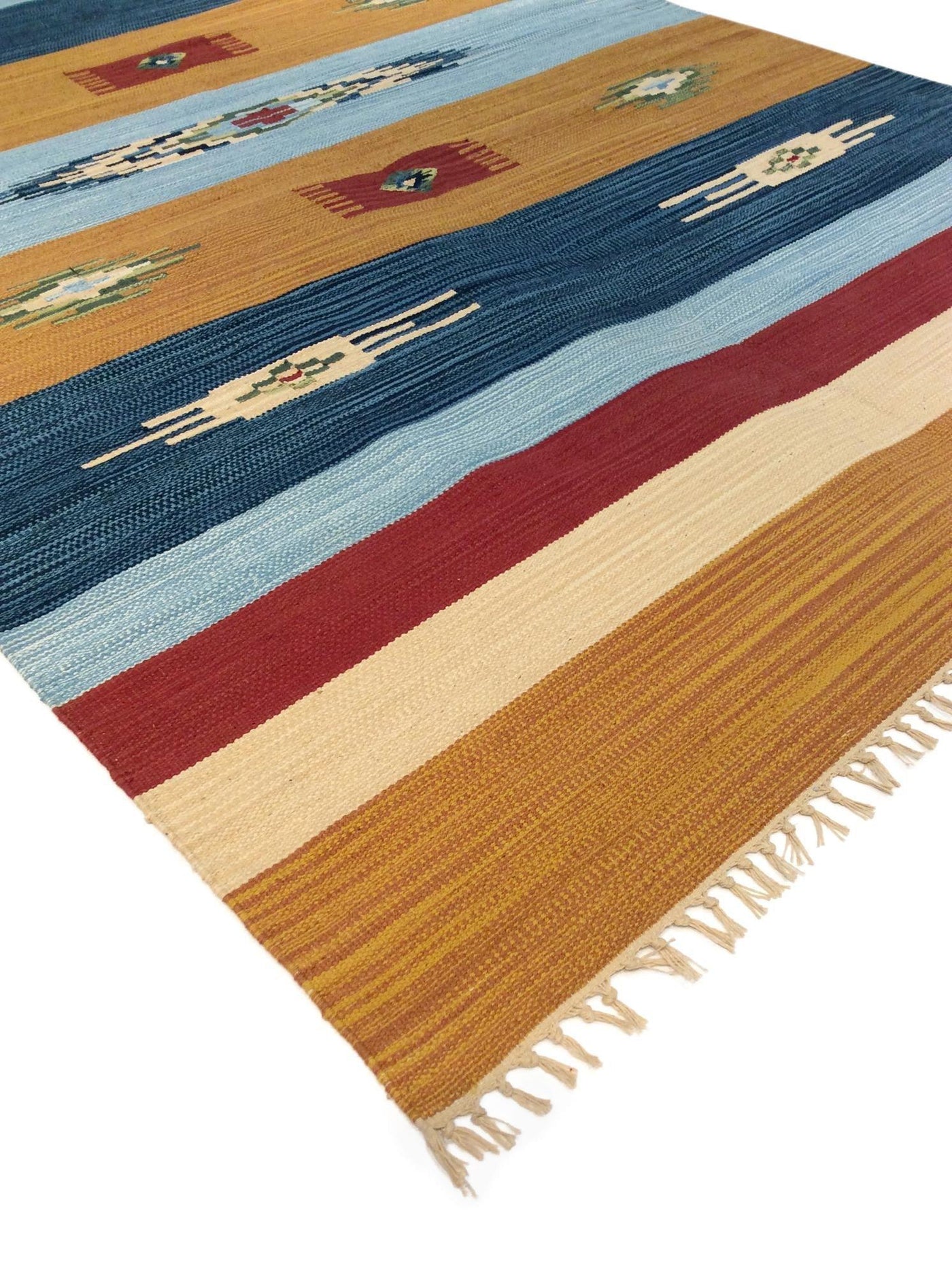 Canvello Kilim Hand - Woven Cotton Area Rug - 5' X 8' - Canvello