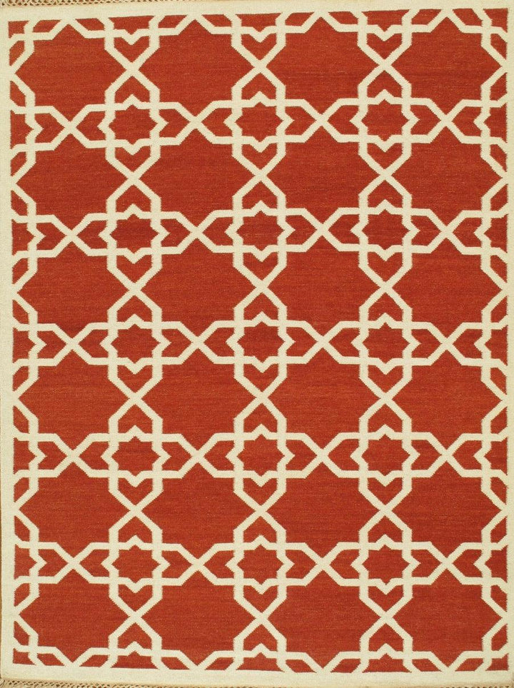 Canvello Kilim Hand-Woven Lamb's Wool Area Rug-10' X 14'