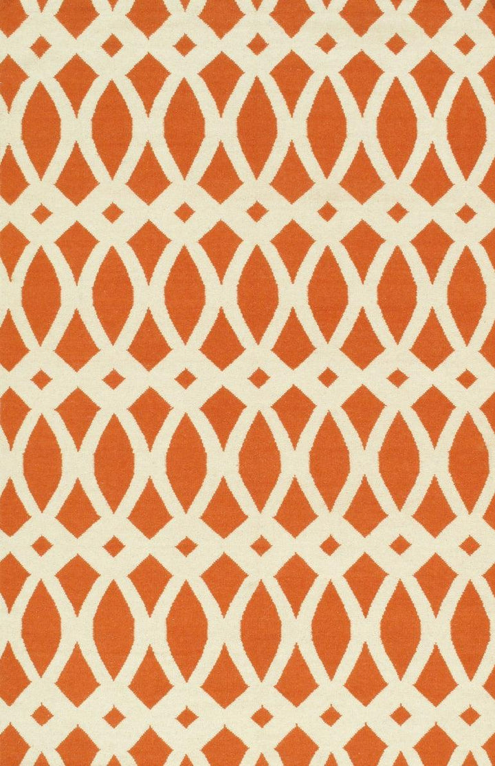 Canvello Kilim Hand-Woven Lamb's Wool Area Rug- 2' X 3'