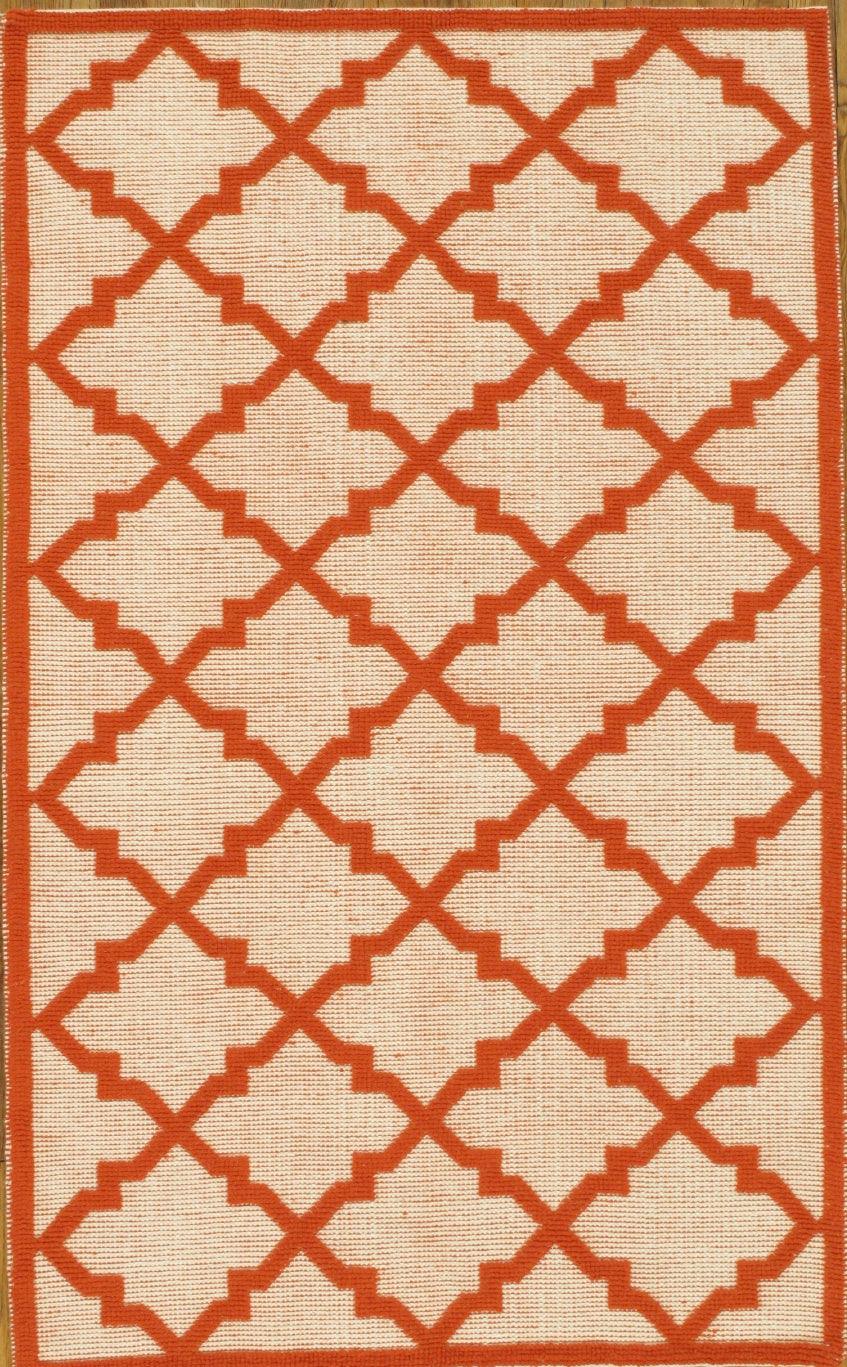 Canvello Kilim Hand - Woven Lamb's Wool Area Rug - 5' X 8' - Canvello