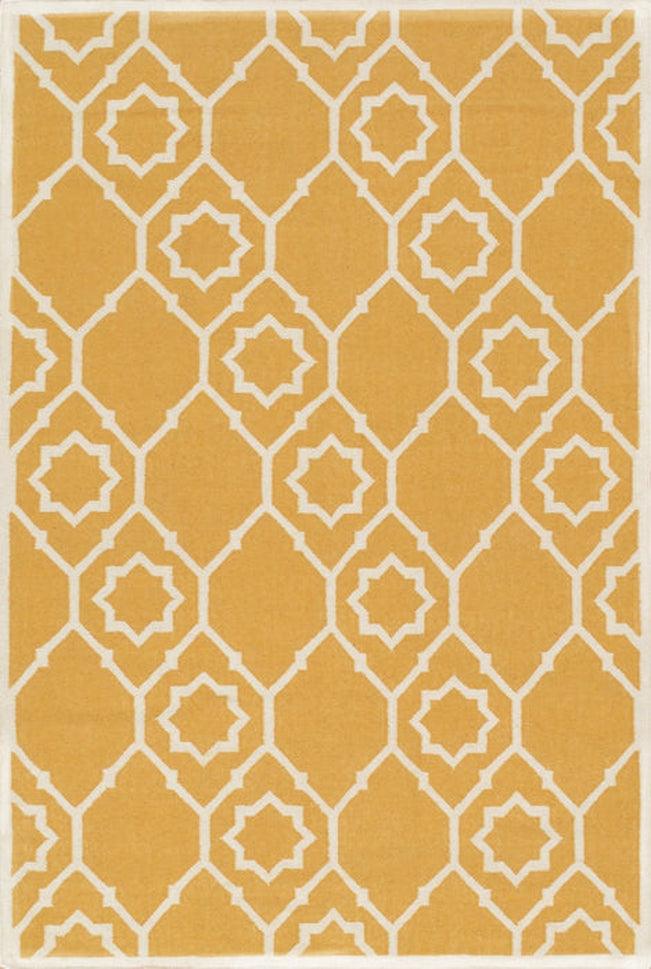 Canvello Kilim Hand - Woven Lamb's Wool Area Rug - 5'9" X 8'9" - Canvello