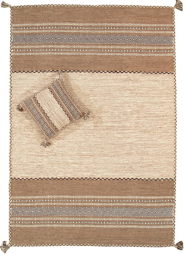 Canvello Kilim Hand - Woven Lamb's Wool Area Rug - 8' X 10' - Canvello