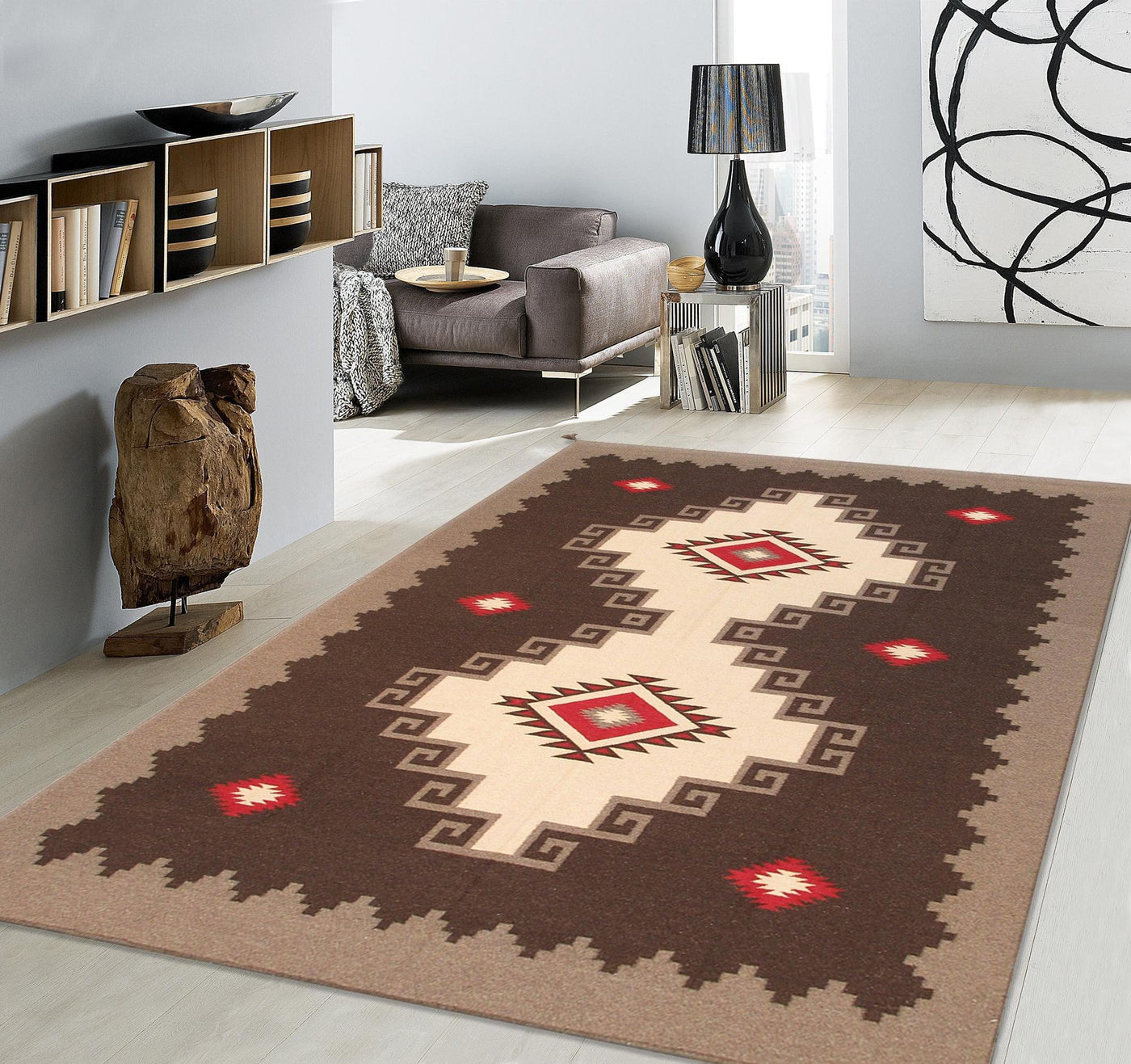 Canvello Kilim Hand - Woven Wool Area Rug - 8'1" X 9'11" - Canvello