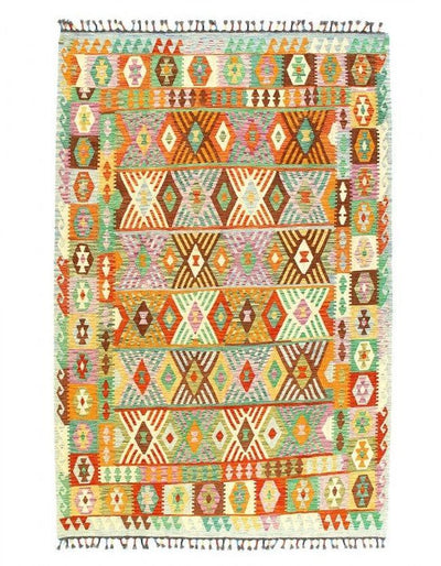 Canvello Kilim Handspun flat weave Wool Rug - 6'6'' X 9'7'' - Canvello