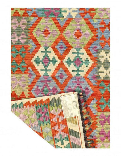 Canvello Kilim Handspun Wool Rug - 3'2" x 4'11''' - Canvello