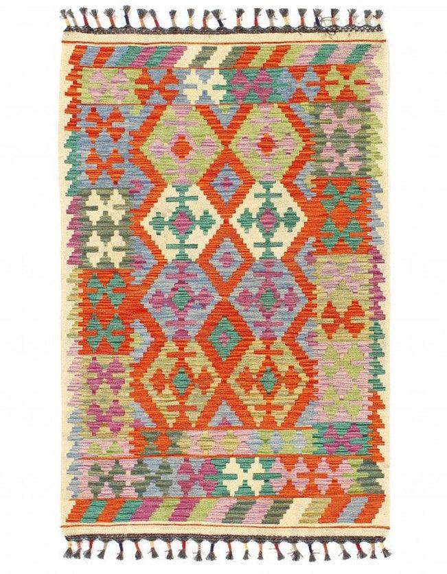 Canvello Kilim Handspun Wool Rug - 3'2" x 4'11''' - Canvello