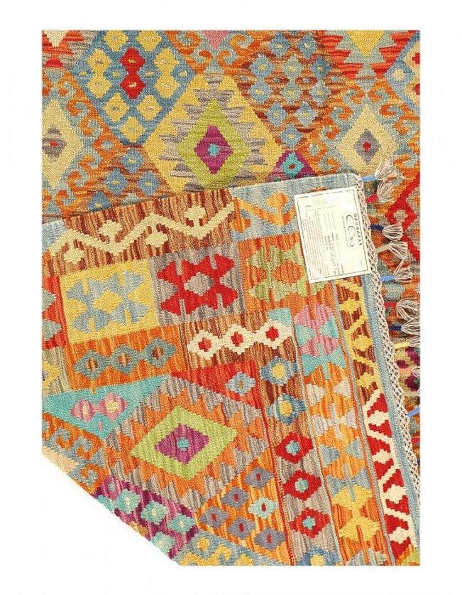 Canvello Kilim Handspun Wool Rug 5'1'' X 6'7'' - Canvello