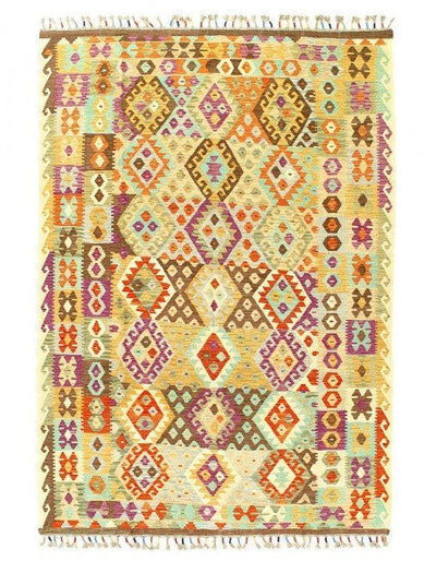 Canvello Kilim Handspun Wool Rug 6'6'' X 9'6'' - Canvello