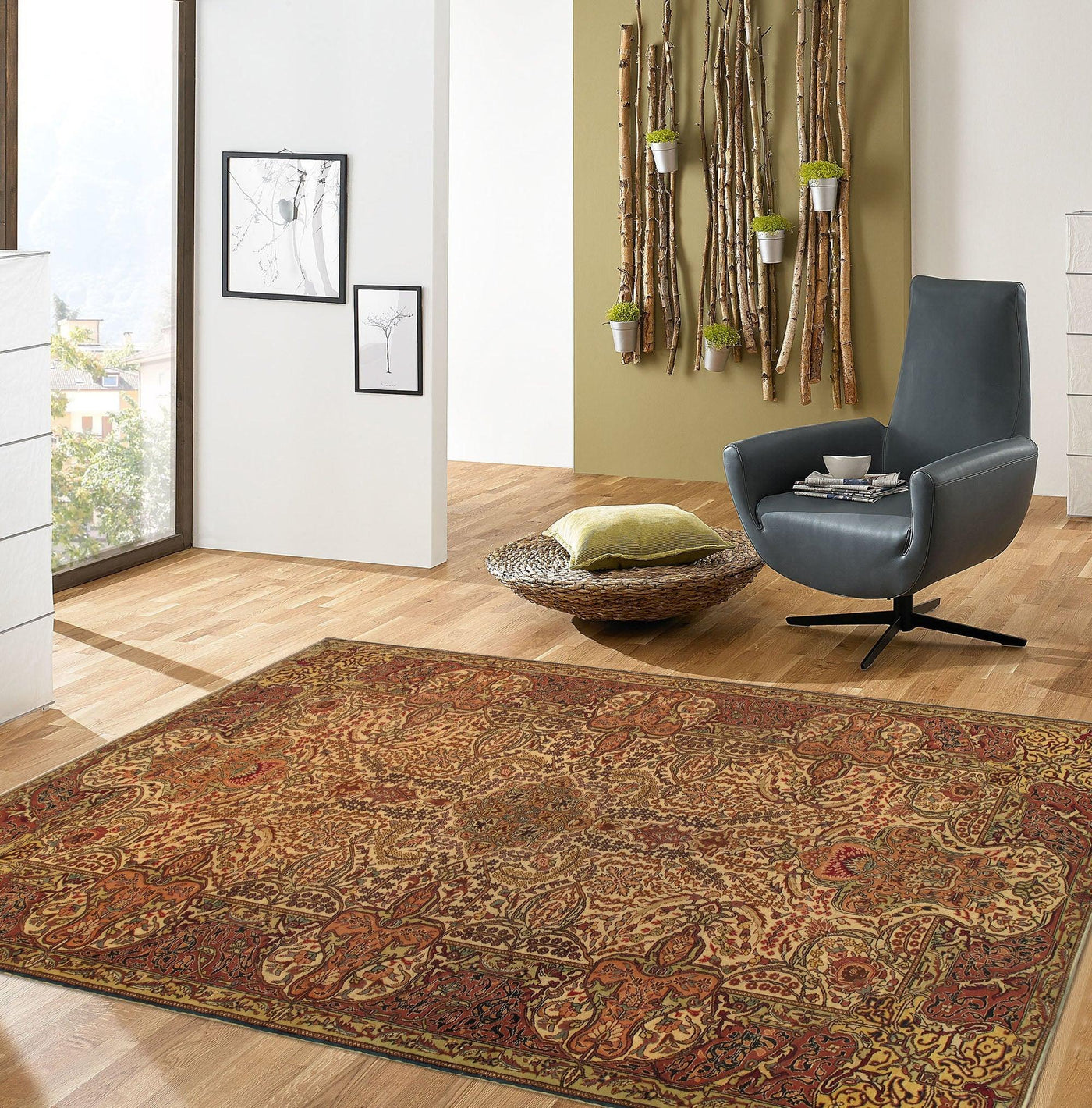 Canvello Kysery Hand - Knotted Wool Area Rug - 7'8" X 11'4" - Canvello