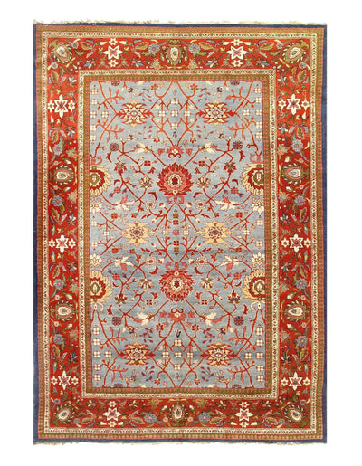 L Blue Persian Antique Sultanabad 9' X 12'3"
