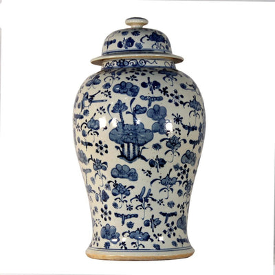 Canvello Landscape Porcelain Temple Jar - Canvello