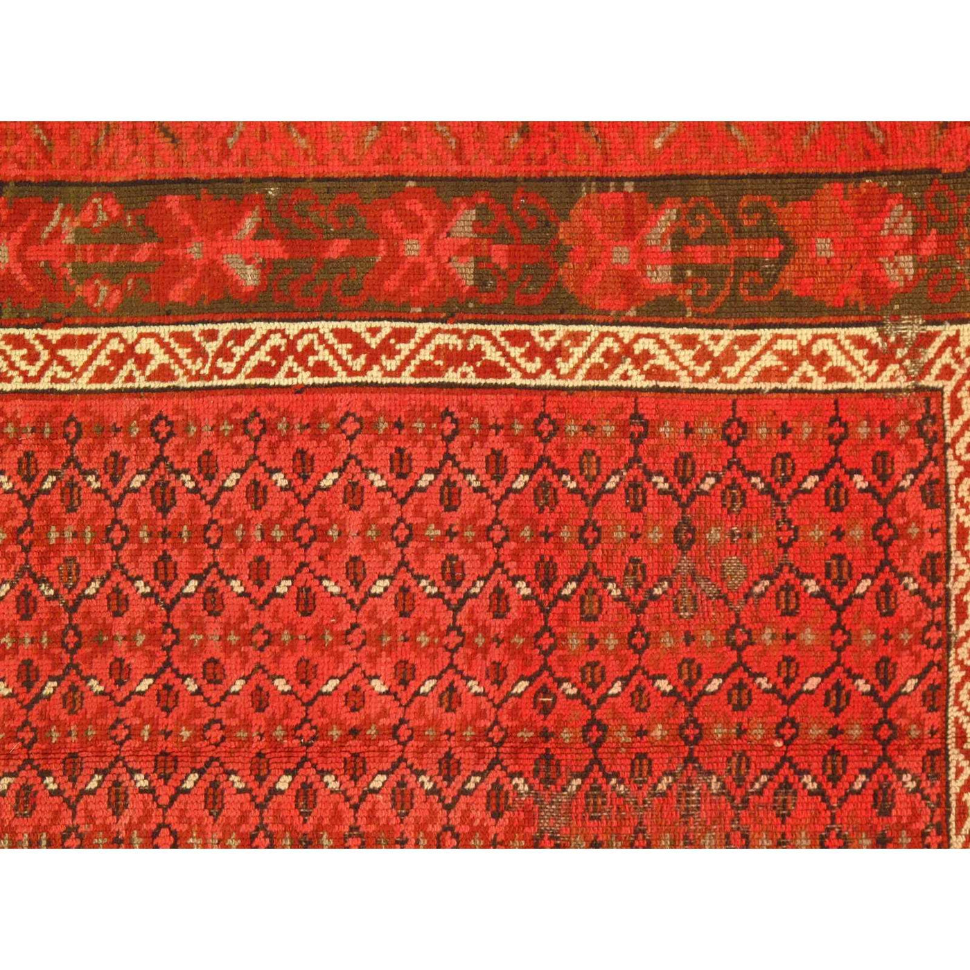 Canvello Late 19th Century Antique Russian Kazak Lambswool Rug - 3' x 5'8" - Canvello