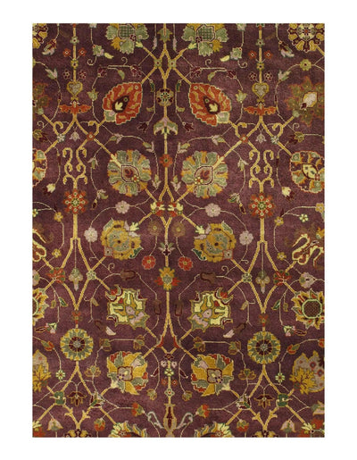 Canvello Lavander Silkroad Tabriz Design Rug - 5' X 7' - Canvello