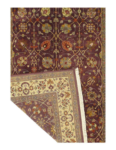 Canvello Lavander Silkroad Tabriz Design Rug - 5' X 7' - Canvello