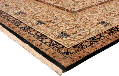 Canvello Lavar Collection Hand-Knotted Lamb's Wool Area Rug- 13'9" X 15'4"