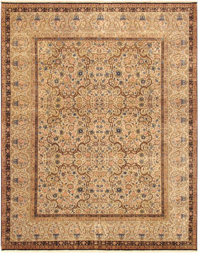 Canvello Lavar Collection Hand - Knotted Lamb's Wool Area Rug - 13'9" X 15'4" - Canvello