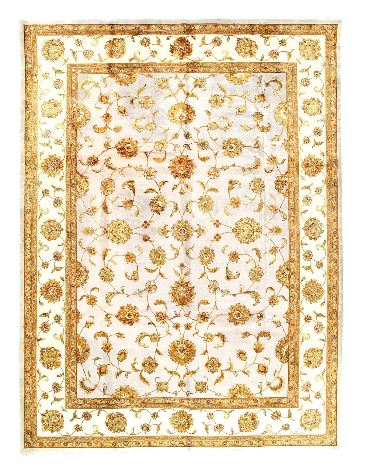 Canvello Light Blue Fine Agra Rug - 10' X 14'