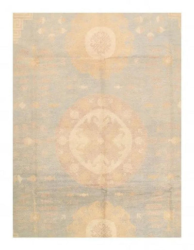 Canvello Light Blue Fine Hand Knotted Khotan 9'6'' X 13'2'' - Canvello