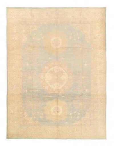 Canvello Light Blue Fine Hand Knotted Khotan 9'6'' X 13'2'' - Canvello