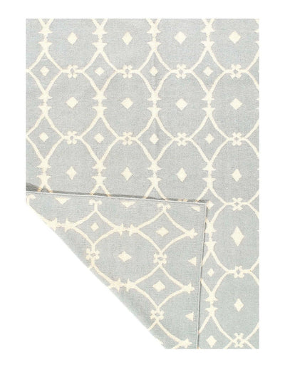 Canvello Light Blue Flat weave Modern Rug - 5' X 8' - Canvello