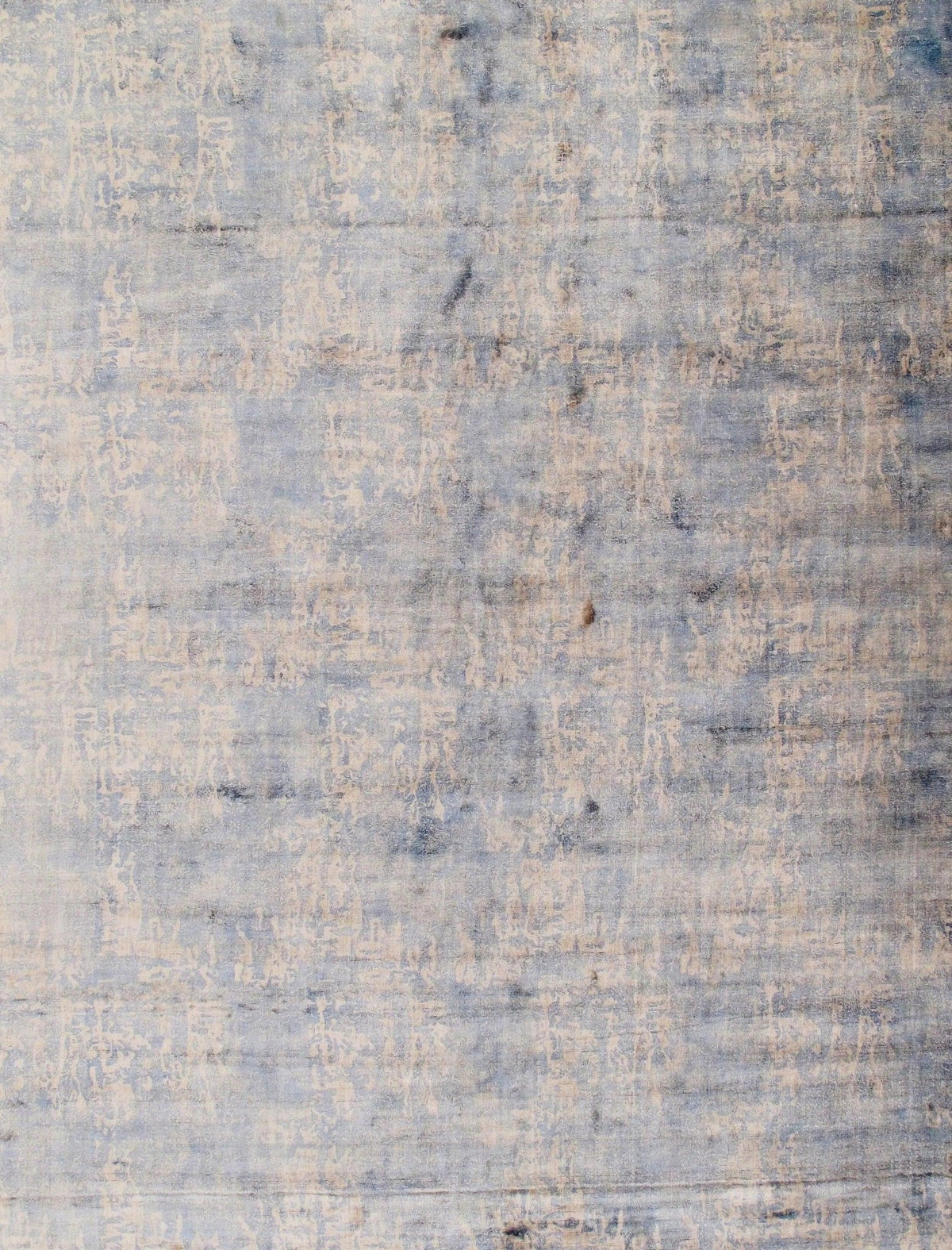 Canvello Light Blue hand Knotted Modern rug - 10' X 14'