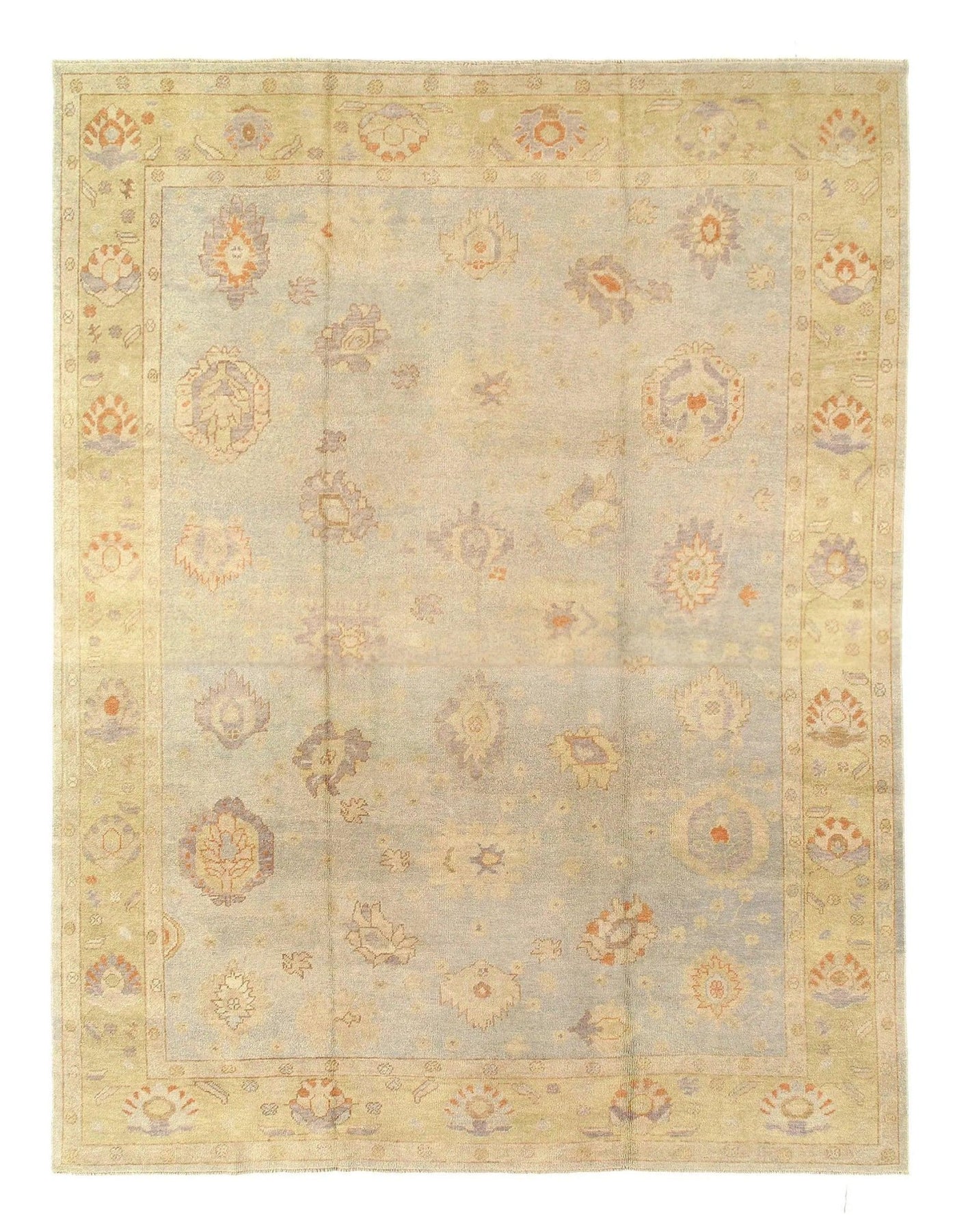 Canvello Light blue Hand Knotted Turkish Rug - 11' X 14' - Canvello