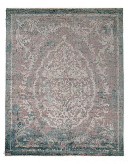 Canvello Light Blue Modern Bamboo Silk 8' x 10'