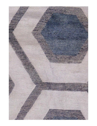 Canvello Light Blue Modern Pure Bamboo Silk Rug - 8' X 10' - Canvello