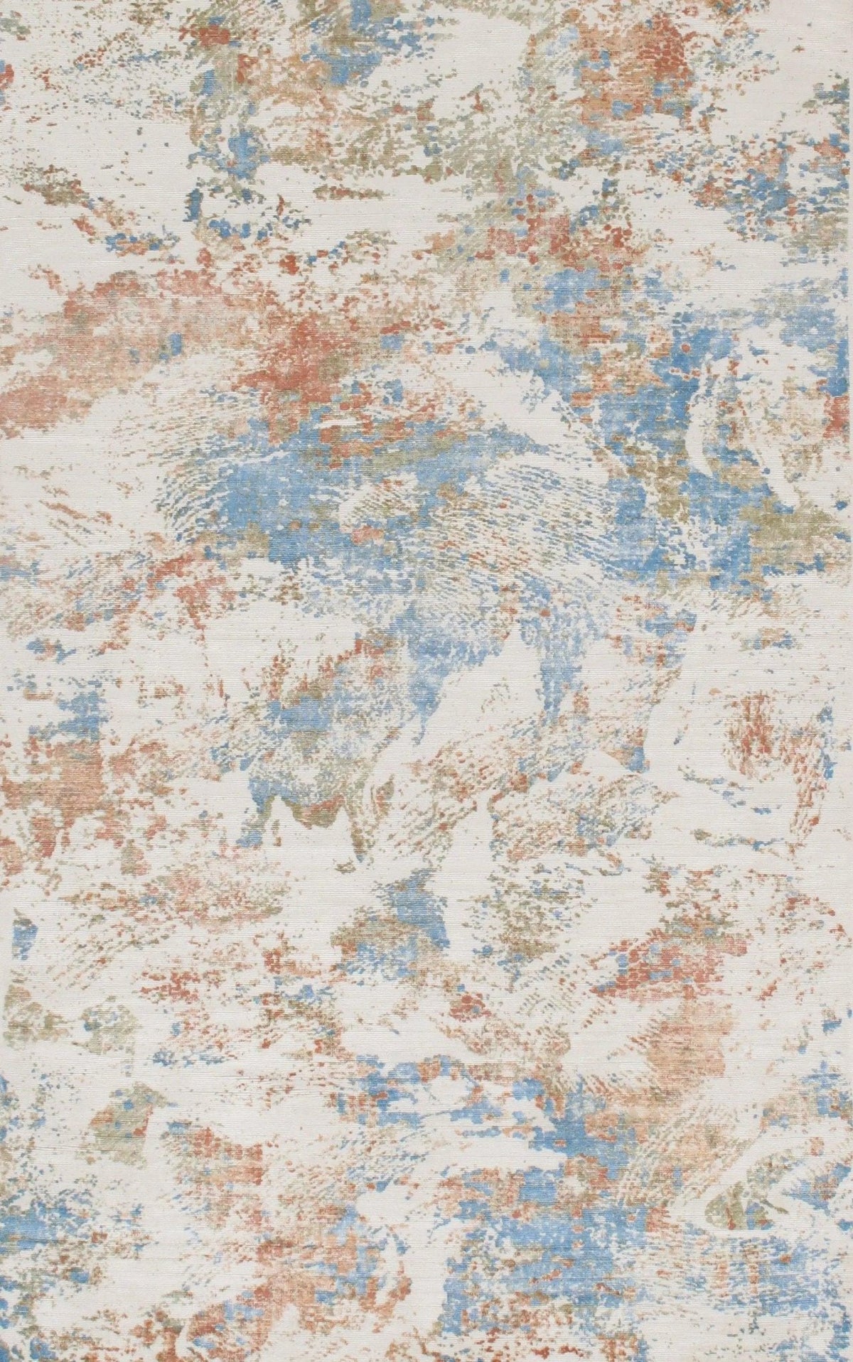 Canvello 淺藍色現代地毯 - 5' X 8'