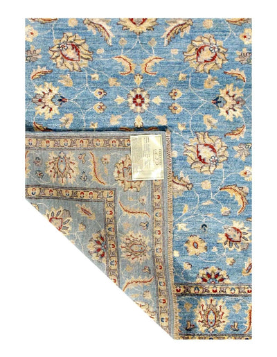 Canvello Light Blue Oushak Rug - 5' X 6'5" - Canvello